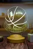 Geschenkelampe 3D LED Nachttischlampe Basketball 3D Gravur Produktbild-Vorschau 3