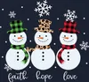 Faith hope love schneemann - Weihnachten Weihnachtsgeschenk Produktbild-Vorschau 3