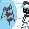 TWOLIIN Žebřík skládací 3 stupně, žebřík, protiskluzový Náhled obrázku produktu 2