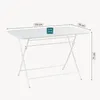 Table pliante 'Sande' rectangulaire acier 71x70x110 cm Voir les images du produit 3