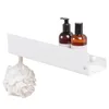 Półka pod prysznic 60 cm, biała, metalowa, naścienna, Podgląd zdjęcia produktu 7