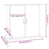 Supporto per acquario grigio cemento 81x36x73 cm materiale Anteprima dell’immagine prodotto 8