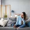 relaxdays Ekran brązowy, biały 120,0 x 170,0 cm Podgląd zdjęcia produktu 6
