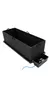 A black planter box with a small attached reservoir and a blue tube. Produktbild-Vorschau