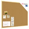 A corkboard with a natural wood frame, pinned with photos and notes. Náhled obrázku produktu