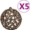 vidaXL Semi-sapin de Noël artificiel éclairage boules vert Voir les images du produit 9