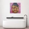 Leinwandbild buddha auf rosa hintergrund 40x40 cm Feeby Produktbild-Vorschau 2