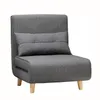 A single dark gray sofa bed with a lumbar pillow is shown against a white background. Anteprima dell’immagine prodotto