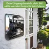 banjado Design Briefkasten Stahl schwarz mit Zeitungsfach Produktbild-Vorschau 3