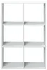 vidaXL Bibliothèque de séparation blanc 69,5x29x103,5 cm Voir les images du produit 5