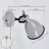 Spadacenta »Spadacenta« Wandlampe, Metall, Grau Produktbild-Vorschau 4