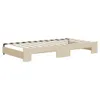 vidaXL Lit de jour extensible avec tiroirs Crème 100x200 cm Voir les images du produit 6