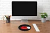 MuchoWow® Mauspad Mousepad Lippen - Rot - Schwarz 30x30 cm Produktbild-Vorschau 4