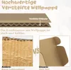 XINZI 20x obalové krabice hnedé 15x10x4cm - skladacie Náhľad obrázku produktu 3