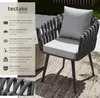Chaise Lugano au design « Rope » avec structure en Voir les images du produit 2
