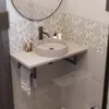 Supporto a parete QLS 30x15 cm per lavabo da appoggio Anteprima dell’immagine prodotto 7
