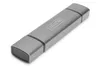 DIGITUS Dual Card Reader Hub USB-C / USB 3.0 OTG grau Produktbild-Vorschau 4
