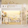Flieks stapelbed 140x200 cm met USB-poort, hoogslaper met Productafbeelding-voorbeeld 2