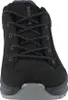 A close-up front view of a black hiking boot. Voir les images du produit