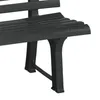 Panca da giardino in plastica a 3 posti 145 x 74 cm - Anteprima dell’immagine prodotto 4