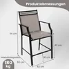 COSTWAY 2er Set Gartenstühle bis 180kg, hohe Produktbild-Vorschau 3