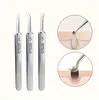 Mitesserentferner-Set – 3-teilig – 3-teilig – 3 Pinzetten – Produktbild-Vorschau 1