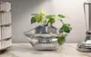 Mauro Ferretti Vase Mundlippe 23x8x12 cm silber Produktbild-Vorschau 5