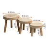 Tabouret en bois pour fleurs, avec 3 pieds, couleur Voir les images du produit 4