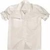 A white short-sleeved shirt laid flat. Produktbild-Vorschau