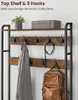 Meuble à chaussures Loft avec étagère et rack brun et noir Voir les images du produit 13