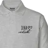 Huuraa Damen Polo Shirt Jena verliebt L Sport Grey Bio Produktbild-Vorschau 2