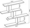Półka ścienna 'Hökkomi' z 4 półkami 78 x 99 x 15 cm Biały Podgląd zdjęcia produktu 4