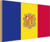 vianmo Holzschild 20x30 cm Andorras Andora Flagge Fahne Produktbild-Vorschau 1