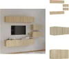 vidaXL 6-tlg. TV-Schrank-Set Sonoma-Eiche Holzwerkstoff -  Produktbild-Vorschau 1