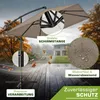Parasol rectangulaire tillvex® en aluminium Ø 330 cm, Voir les images du produit 7