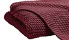 Hahn Strickdecke Wohndecke Perlmuster Marsala 130x170 cm Produktbild-Vorschau 5