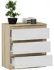 Komoda 70 cm 3 zásuvky skříňka FRAMIRE R-3 mix sonoma Náhled obrázku produktu 3