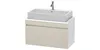 Konsolenunterschrank DURASTYLE 512x900x478mm taupe/weiß Produktbild-Vorschau 2