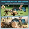 Mini Kettensäge mit Akku, 6 + 8 Zoll Akku Kettensäge mit 2 Produktbild-Vorschau 5