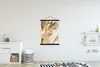 MuchoWow® Textilposter Farbe - Braun - Abstrakt 120x160 cm Produktbild-Vorschau 2