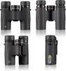 Four different views of a black compact binocular. Produktbild-Vorschau