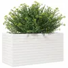 vidaXL Pflanzkübel Weiß 90x40x45,5 cm Massivholz Kiefer Produktbild-Vorschau 4