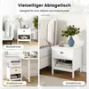 COSTWAY Table de nuit, 2 niveaux de table d'appoint avec Voir les images du produit 5