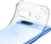 A clear phone case is shown being placed onto a blue smartphone. Anteprima dell’immagine prodotto