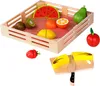 Tooky Toy Obstkiste aus Holz mit Schnittobst, 21-teilig Produktbild-Vorschau 1