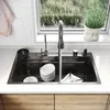 SONNI nerezový drez 75x45x23cm multifunkčný stĺp, vstavaný Náhľad obrázku produktu 3