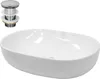 Lavabo LuxeBath Lavabo da appoggio ovale, 60x42x14,5 cm, Anteprima dell’immagine prodotto 1