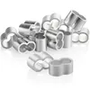 com-four® 12x Seilklemme 10mm - Würgeklemmen aus Aluminium Produktbild-Vorschau 1