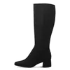 MARCO TOZZI Damen Stiefel Stretch Langschaft Blockabsatz Produktbild-Vorschau 3