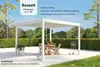 Deluxe Pavillon Terrassenüberdachung Aluminium 3 x 4 M weiß Produktbild-Vorschau 8